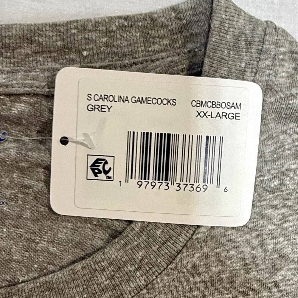 Champion Authentic Carolina Gamecocks T- Shirt Men's Size 2XL‎ Gray Short Sleeve - Picture 6 of 9